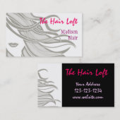ヘアーサロンの名刺 名刺 (正面/裏面)
