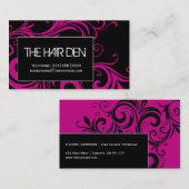 ヘアーサロンの名刺 名刺 (正面/裏面)