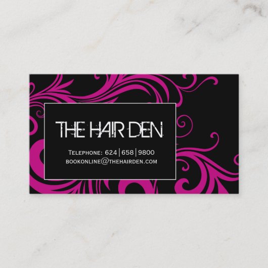 ヘアーサロンの名刺 名刺 (正面)