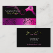 ヘアーサロンの名刺 名刺 (正面/裏面)