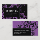 ヘアーサロンの名刺 名刺 (正面/裏面)