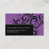 ヘアーサロンの名刺 名刺 (裏面)