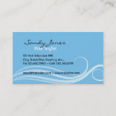 ヘアーサロンの名刺 名刺 (裏面)