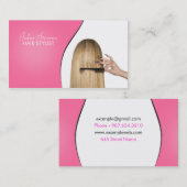 ヘアーサロンの名刺 名刺 (正面/裏面)