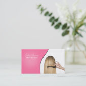 ヘアーサロンの名刺 名刺 (スタンド正面)