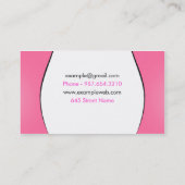 ヘアーサロンの名刺 名刺 (裏面)