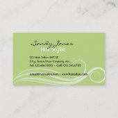 ヘアーサロンの名刺 名刺 (裏面)