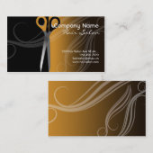 ヘアーサロンの名刺 名刺 (正面/裏面)