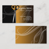 ヘアーサロンの名刺 名刺 (正面/裏面)