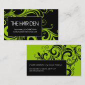 ヘアーサロンの名刺 名刺 (正面/裏面)