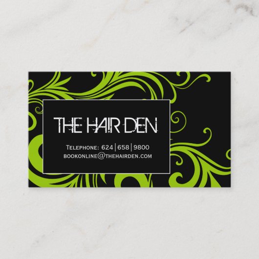 ヘアーサロンの名刺 名刺 (正面)