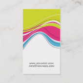 ヘアーサロンの名刺 名刺 (裏面)