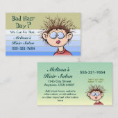 ヘアーサロンの名刺 名刺 (正面/裏面)