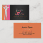 ヘアーサロンの名刺 名刺 (正面/裏面)