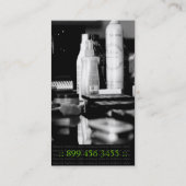 ヘアーサロンの名刺 名刺 (裏面)