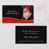 ヘアーサロンの名刺 名刺 (正面/裏面)