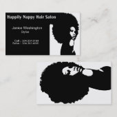 ヘアーサロンの名刺 名刺 (正面/裏面)
