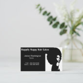 ヘアーサロンの名刺 名刺 (スタンド正面)