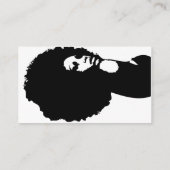 ヘアーサロンの名刺 名刺 (裏面)