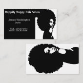 ヘアーサロンの名刺 名刺 (正面/裏面)