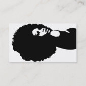 ヘアーサロンの名刺 名刺 (裏面)