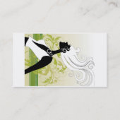 ヘアーサロンの名刺 名刺 (裏面)