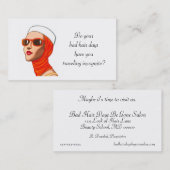 ヘアーサロンの名刺 名刺 (正面/裏面)