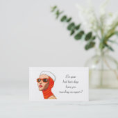 ヘアーサロンの名刺 名刺 (スタンド正面)