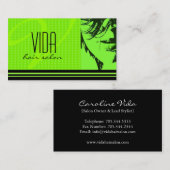 ヘアーサロンの名刺 名刺 (正面/裏面)