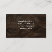 ヘアーサロンの名刺 名刺 (裏面)