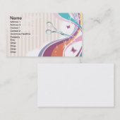 ヘアーサロンの蝶名刺 名刺 (正面/裏面)