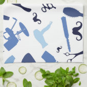 ヘアーサロンはパターンに用具を使います キッチンタオル (折り畳み)