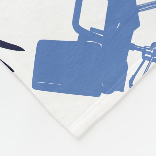 ヘアーサロンはパターンに用具を使います フリースブランケット (角)