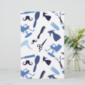 ヘアーサロンはパターンに用具を使います 便箋 (スタンド正面)