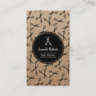 ヘアーサロンはパターン素朴なアポイントメントを切ります 予約カード