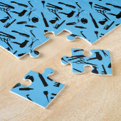 ヘアーサロンは|に用具を使います ジグソーパズル (側面)