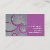 ヘアーサロン 名刺 (裏面)