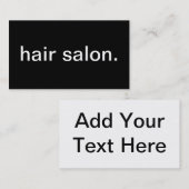 ヘアーサロン 名刺 (正面/裏面)