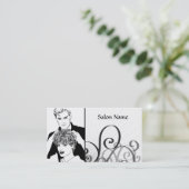 ヘアーサロン 名刺 (スタンド正面)