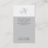 ヘアーサロン-名刺 名刺 (裏面)