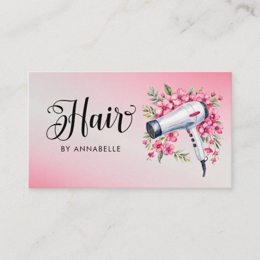 ヘアースタイリスト水彩乾燥機商品券 コーリングカード (正面)