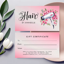 ヘアースタイリスト水彩乾燥機商品券 コーリングカード