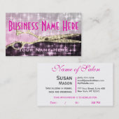 ヘアースタイルのサロン 予約カード (正面/裏面)