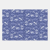 ヘアーズスノーフィールドバンニースラビットパターンクリスマス ラッピングペーパーシート (正面3)