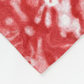 ヘアーズスノーフィールドホワイトウサギ冬のパターン赤 フリースブランケット (角)