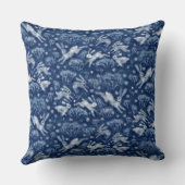 ヘアーズスノーフィールドホワイトウサギ冬動物海軍 クッション (裏面)