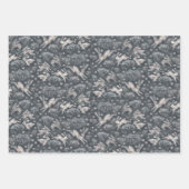 ヘアーズフィールドバンニースラビットパターンアースシェード ラッピングペーパーシート (正面3)