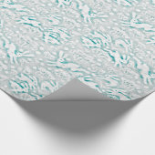 ヘアーズフィールドバンニーラビットウィンターパターンホワイト ラッピングペーパー (角)