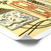 ヘア中国のオーナメント、ランク・バッジ、お守り ポスター (角)