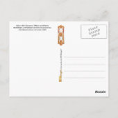 ヘア中国のオーナメント、ランク・バッジ、お守り ポストカード (裏面)